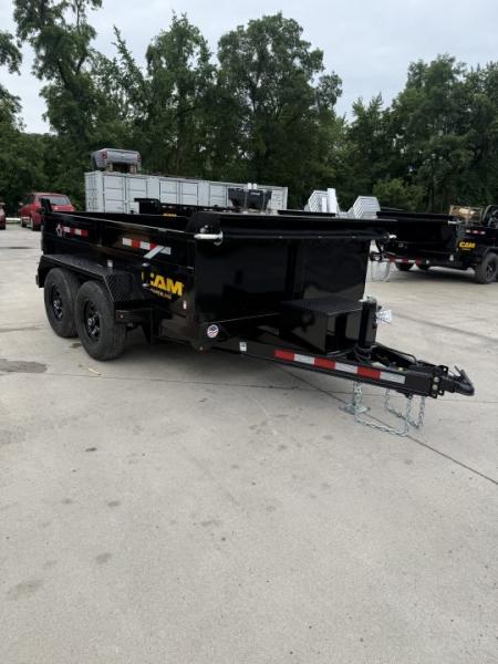 New 2026 CAM 6X10 - 10K Dump Trailer w/ Ramps - Tarp Kit - Black