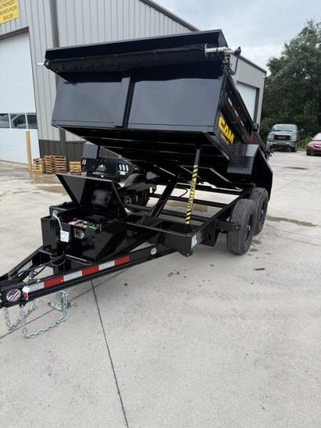 New 2026 CAM 6X10 - 10K Dump Trailer w/ Ramps - Tarp Kit - Black