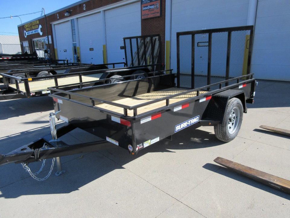 New 2026 Sure-Trac 6X12 STEEL HIGH SIDE Utility Trailer