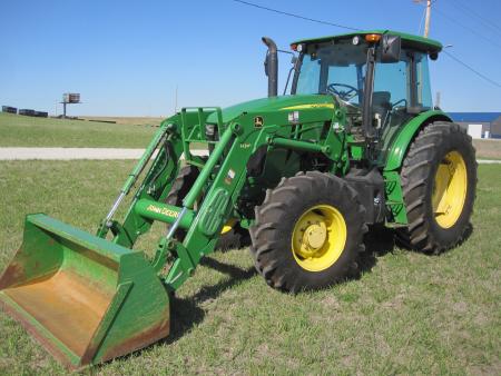 Used 2019 John Deere 6135E MFWD Loader Tractor