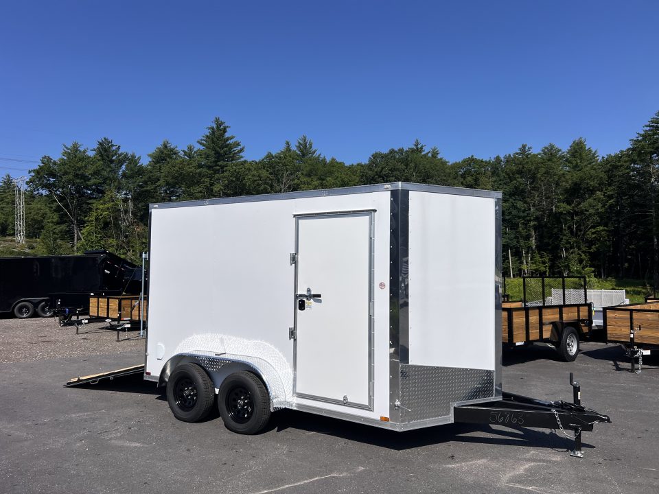 New 2026 Spartan 7X12 +2ft V-nose/ HD Spec 12" OC Construction/ 7' interior height / .080 Polycore Exterior/ Ext. Tongue - 7000GVW