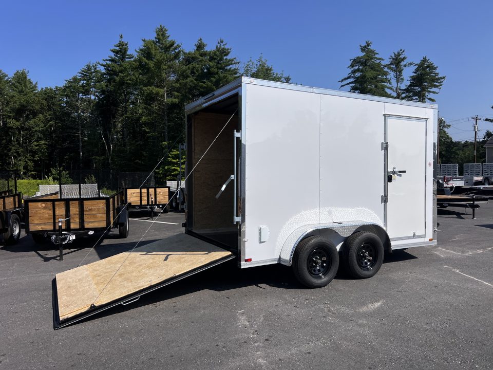 New 2026 Spartan 7X12 +2ft V-nose/ HD Spec 12" OC Construction/ 7' interior height / .080 Polycore Exterior/ Ext. Tongue - 7000GVW