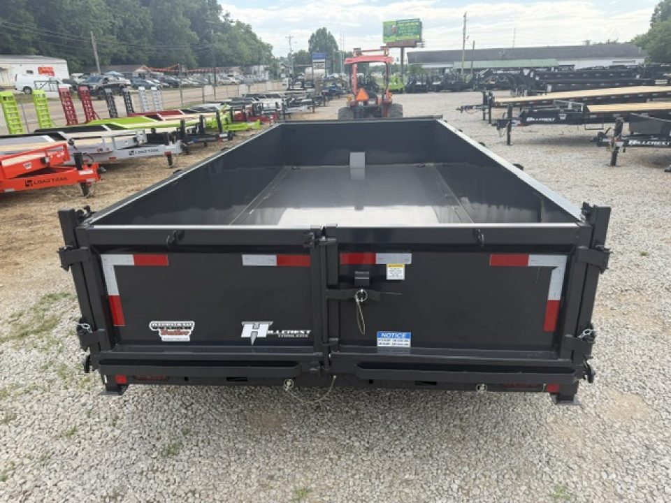 New Hillcrest Dump 7x16 21,000 GVWR 2' BP W/ Hyd Jack &HD Tube Ramps