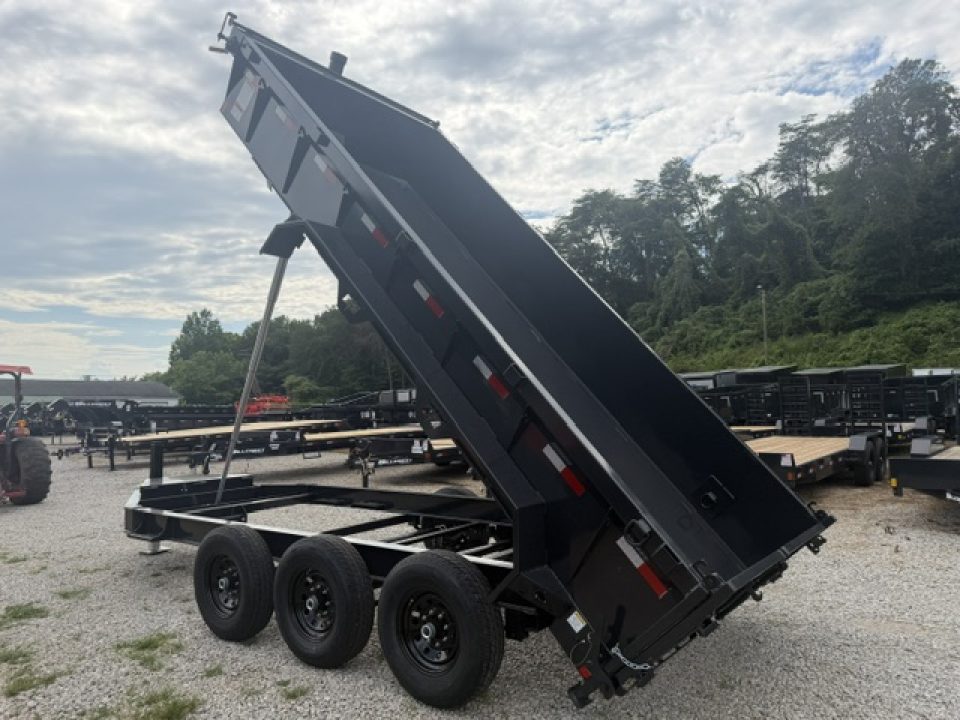 New Hillcrest Dump 7x16 21,000 GVWR 2' BP W/ Hyd Jack &HD Tube Ramps