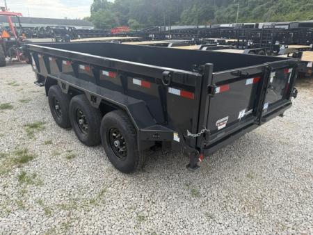 New Hillcrest Dump 7x16 21,000 GVWR 2' BP W/ Hyd Jack &HD Tube Ramps