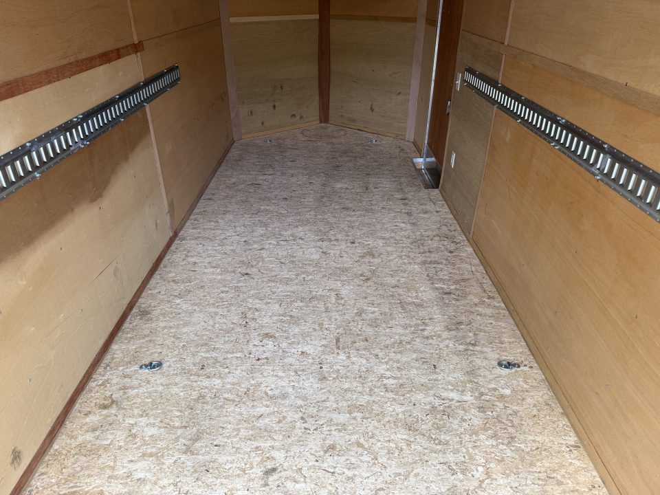 Used 2021 Interstate 7x16 + 2.5’V Nose 7' TALL SUPERIOR QUALITY Rear Ramp Enclosed Cargo Trailer