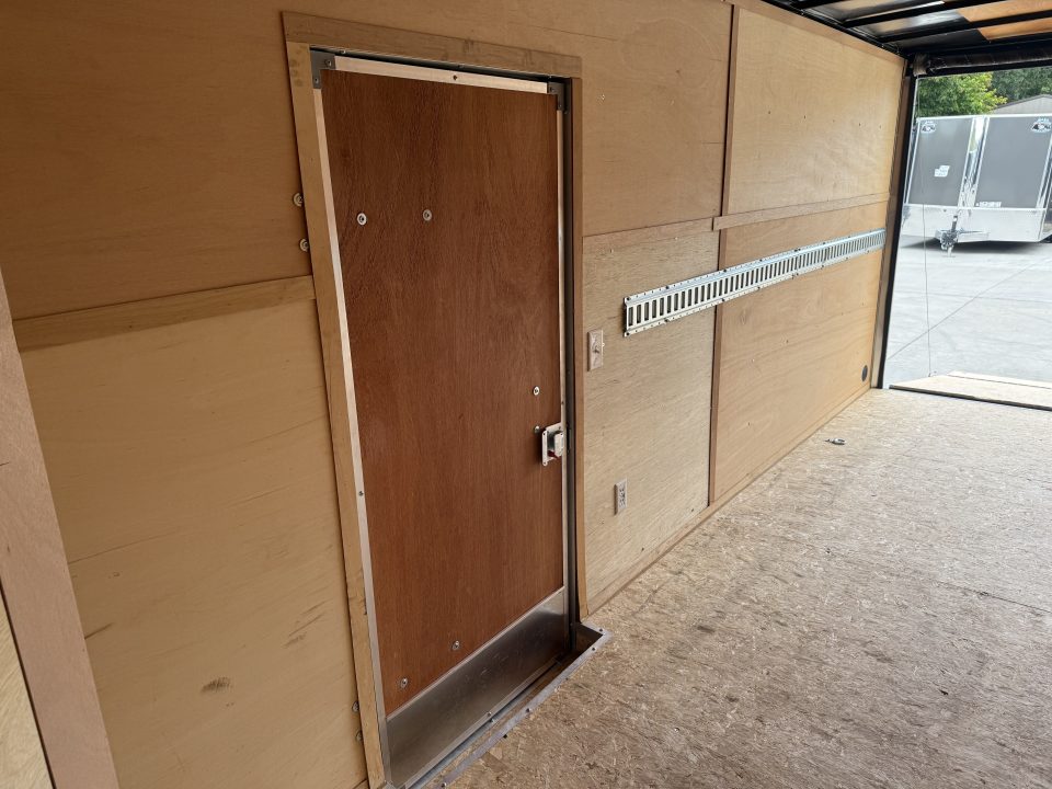 Used 2021 Interstate 7x16 + 2.5’V Nose 7' TALL SUPERIOR QUALITY Rear Ramp Enclosed Cargo Trailer