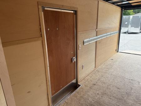 Used 2021 Interstate 7x16 + 2.5’V Nose 7' TALL SUPERIOR QUALITY Rear Ramp Enclosed Cargo Trailer