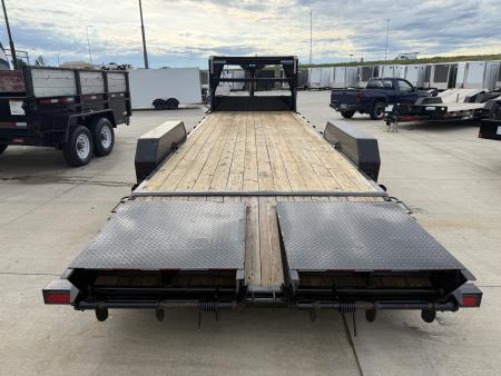 Used USED 2023 PJ GOOSENECK 24 ft flatbed HEAVY DUTY 14K Trailer
