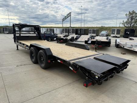 Used USED 2023 PJ GOOSENECK 24 ft flatbed HEAVY DUTY 14K Trailer