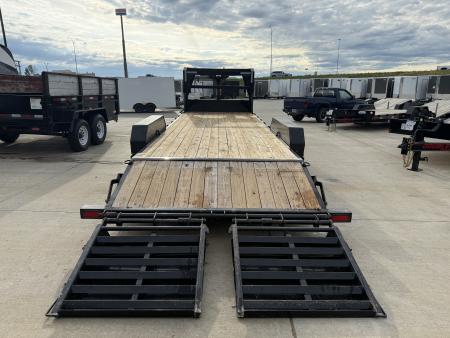 Used USED 2023 PJ GOOSENECK 24 ft flatbed HEAVY DUTY 14K Trailer