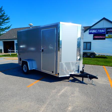 New 2026 Impact Trailers 6 X 12 Quake Flat Top V-Nose 3K Cargo / Enclosed Trailer