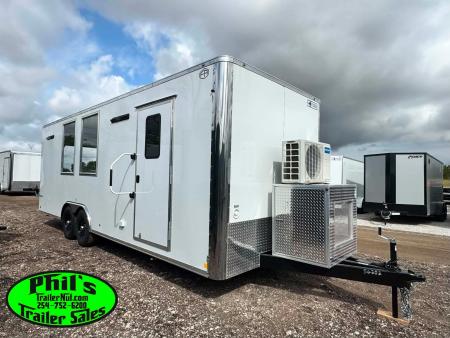 New 2026 Continental Cargo 8.5X24 OFFICE / JOBSITE TRAILER Cargo / Enclosed Trailer BATH TRAILER - BATHROOM PACKAGE