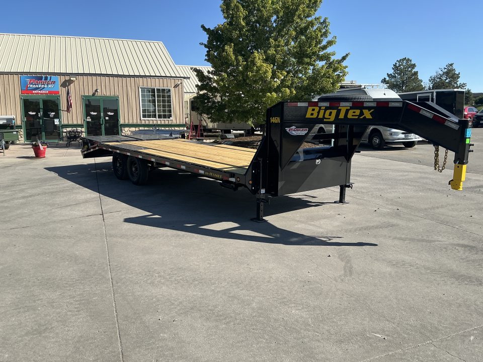 New 2027 Big Tex 25GN-25D5A-MRBK Flatbed Trailer