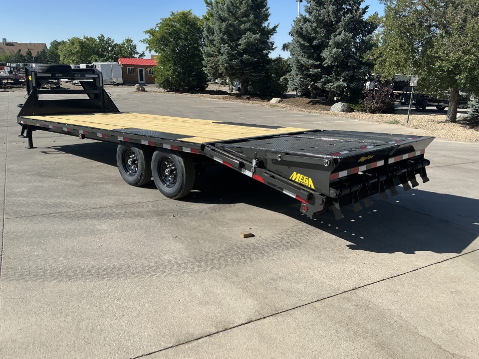 New 2027 Big Tex 25GN-25D5A-MRBK Flatbed Trailer