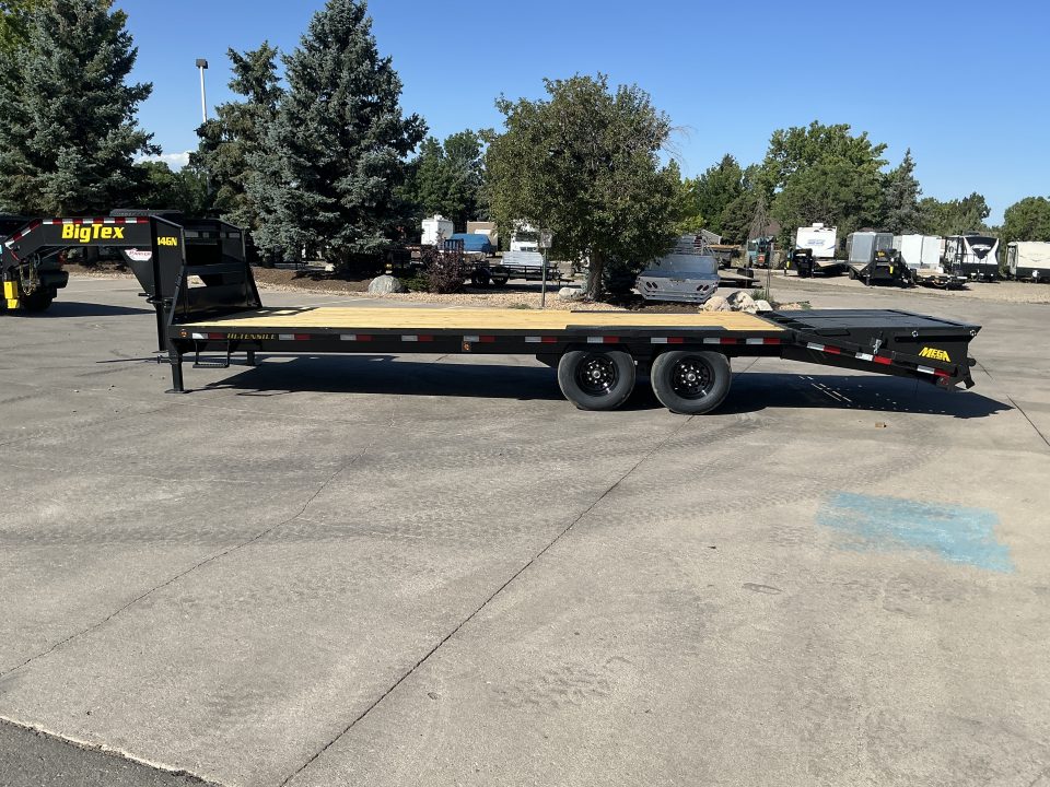 New 2027 Big Tex 25GN-25D5A-MRBK Flatbed Trailer