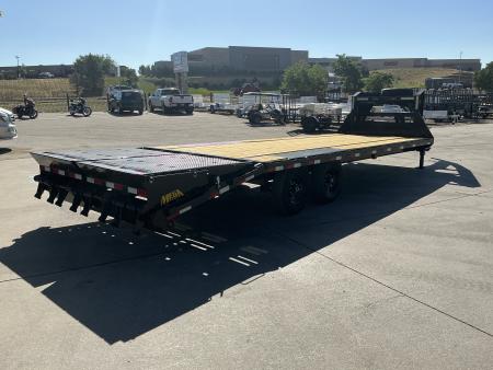 New 2027 Big Tex 25GN-25D5A-MRBK Flatbed Trailer