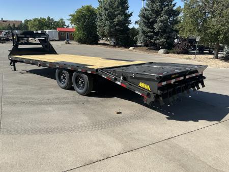 New 2027 Big Tex 25GN-25D5A-MRBK Flatbed Trailer