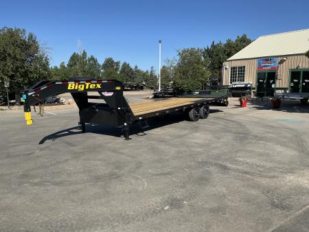 New 2027 Big Tex 25GN-25D5A-MRBK Flatbed Trailer