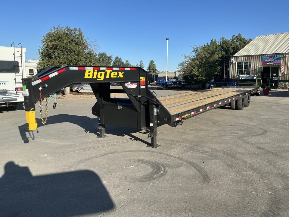 New 2027 Big Tex 25GN-40D5A-MRBK Flatbed Trailer