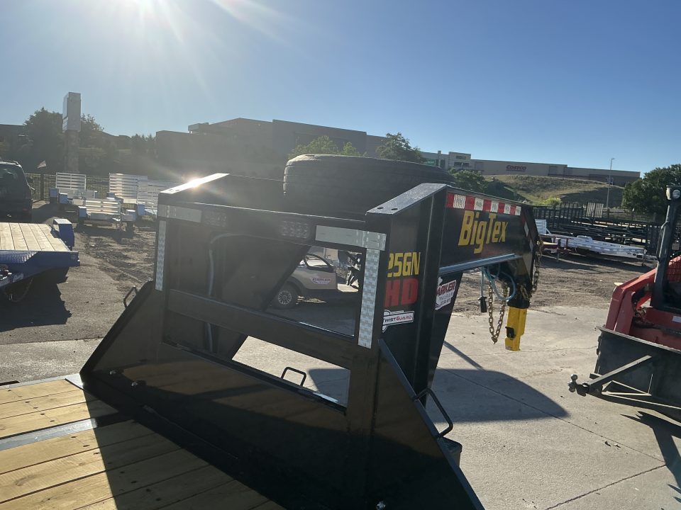 New 2027 Big Tex 25GN-40D5A-MRBK Flatbed Trailer