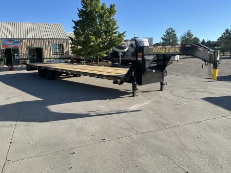 New 2027 Big Tex 25GN-40D5A-MRBK Flatbed Trailer
