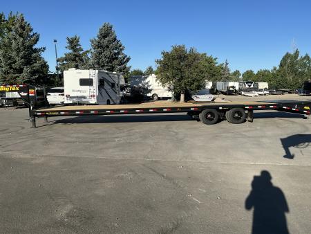 New 2027 Big Tex 25GN-40D5A-MRBK Flatbed Trailer