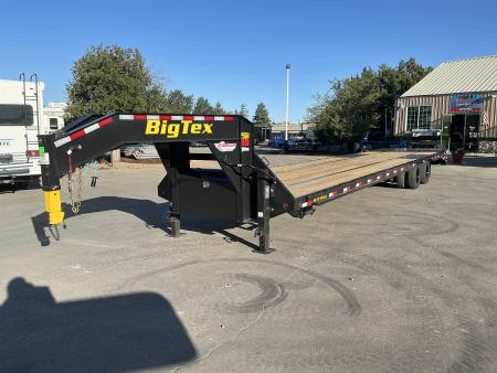 New 2027 Big Tex 25GN-40D5A-MRBK Flatbed Trailer