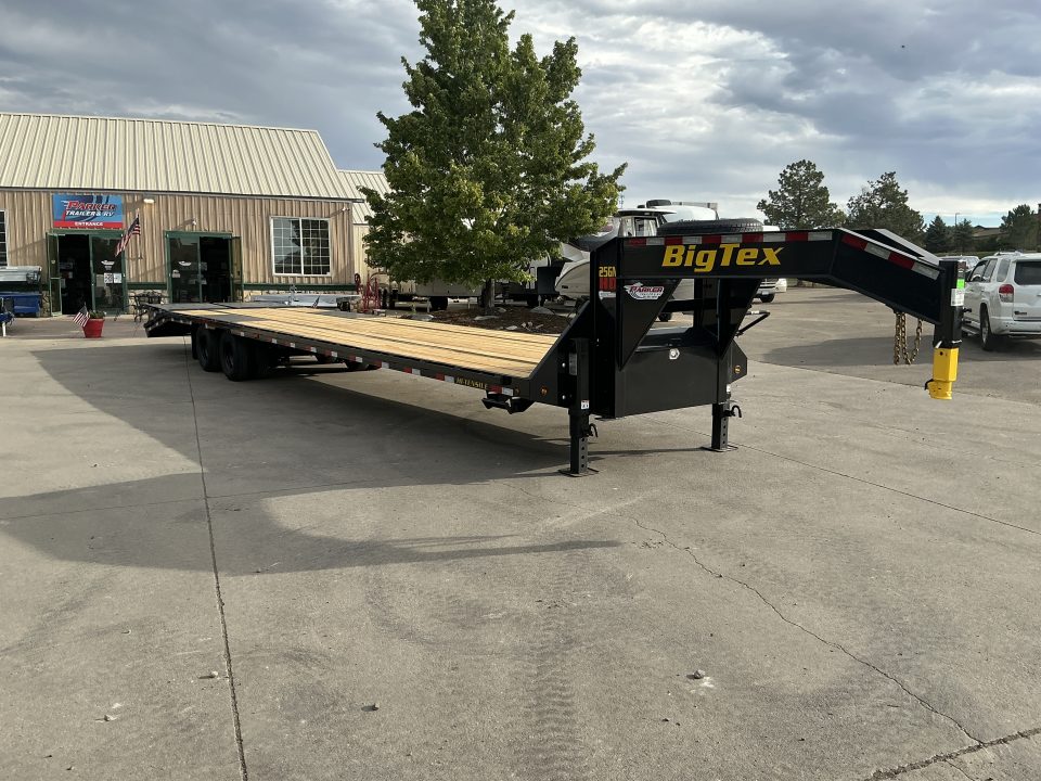 New 2027 Big Tex 25GN-40D5A-MRBK Flatbed Trailer