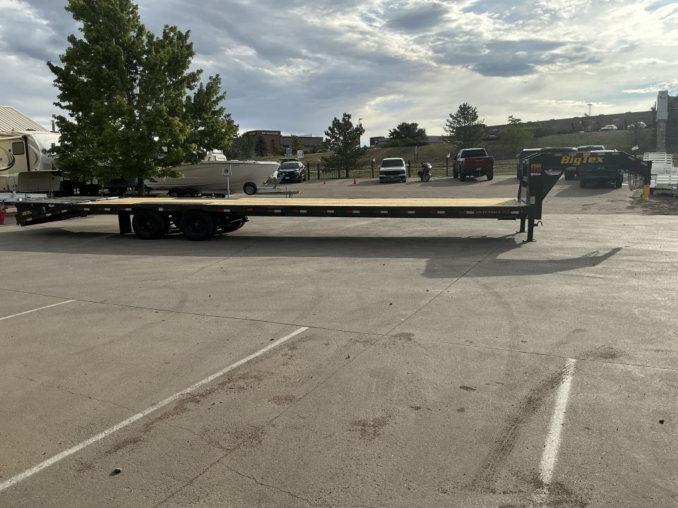 New 2027 Big Tex 25GN-40D5A-MRBK Flatbed Trailer