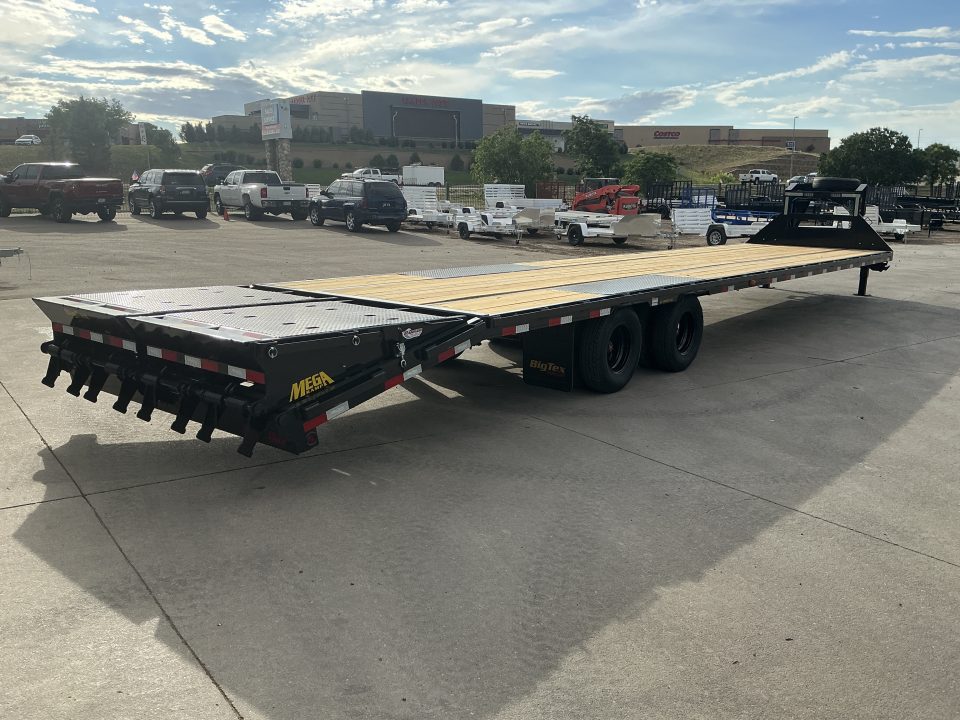 New 2027 Big Tex 25GN-40D5A-MRBK Flatbed Trailer