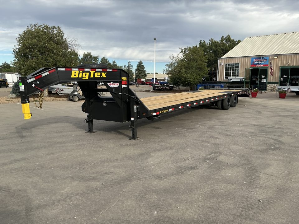 New 2027 Big Tex 25GN-40D5A-MRBK Flatbed Trailer