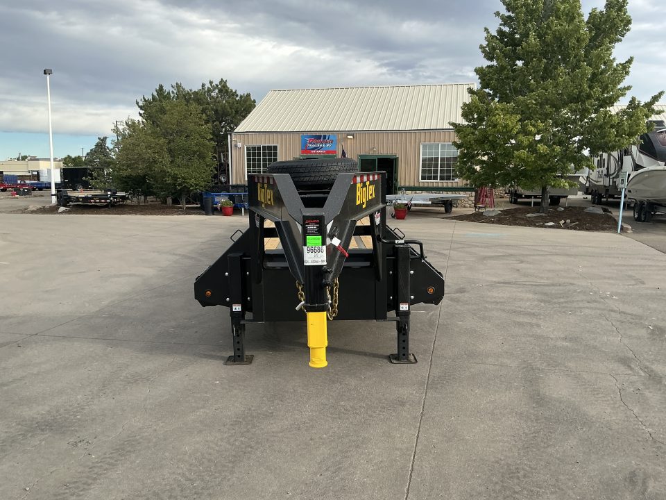 New 2027 Big Tex 25GN-40D5A-MRBK Flatbed Trailer