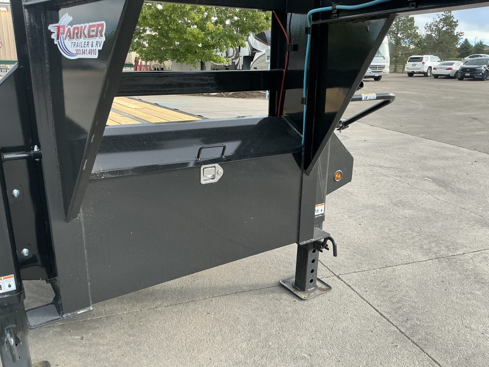New 2027 Big Tex 25GN-40D5A-MRBK Flatbed Trailer