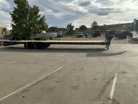 New 2027 Big Tex 25GN-40D5A-MRBK Flatbed Trailer