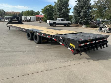 New 2027 Big Tex 25GN-40D5A-MRBK Flatbed Trailer