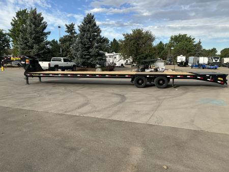 New 2027 Big Tex 25GN-40D5A-MRBK Flatbed Trailer