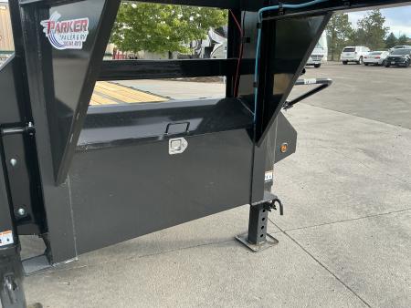 New 2027 Big Tex 25GN-40D5A-MRBK Flatbed Trailer