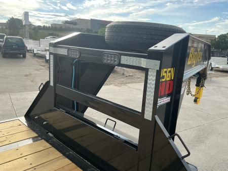 New 2027 Big Tex 25GN-40D5A-MRBK Flatbed Trailer