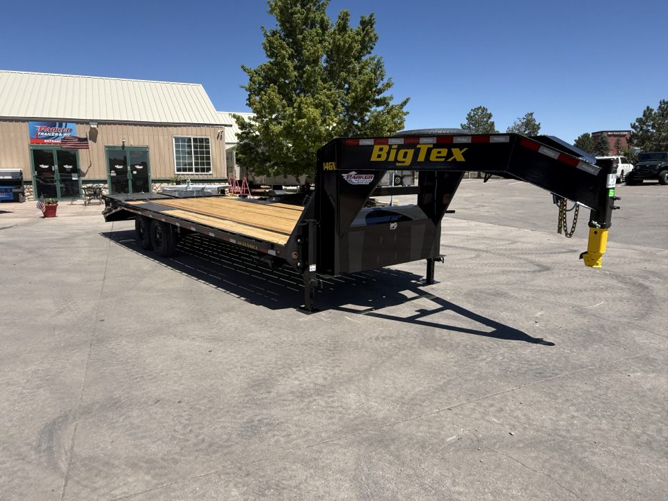 New 2027 Big Tex 14GN-25D5A-MRBK Flatbed Trailer