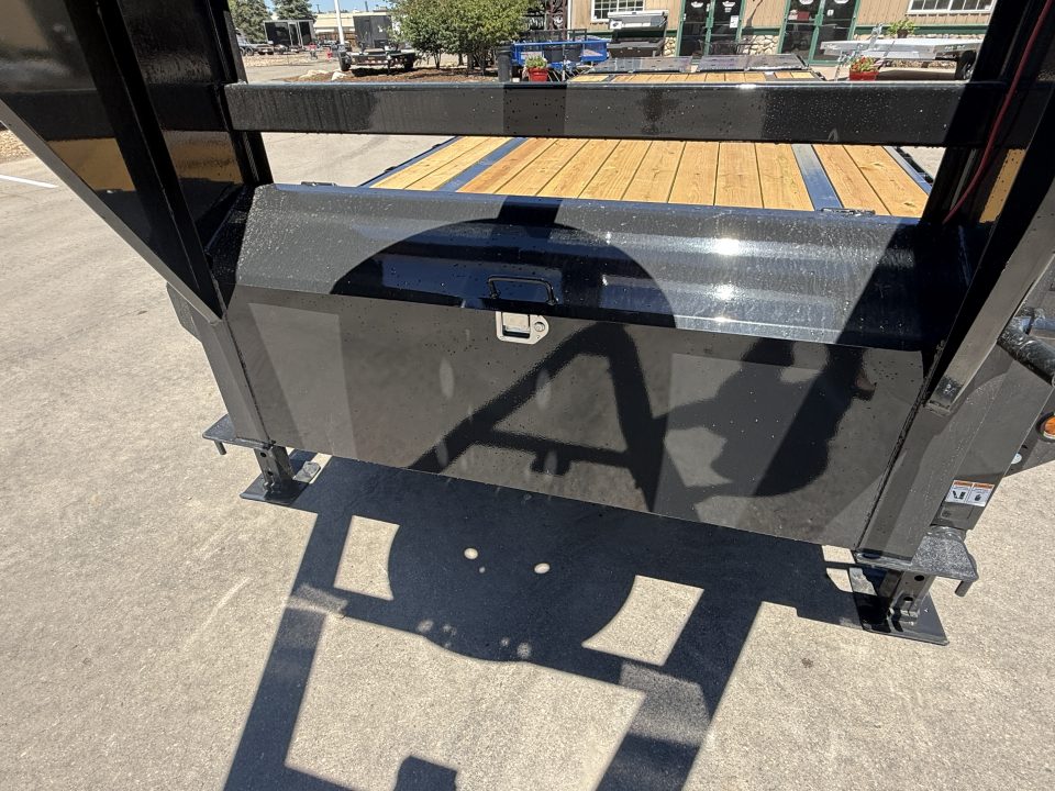 New 2027 Big Tex 14GN-25D5A-MRBK Flatbed Trailer