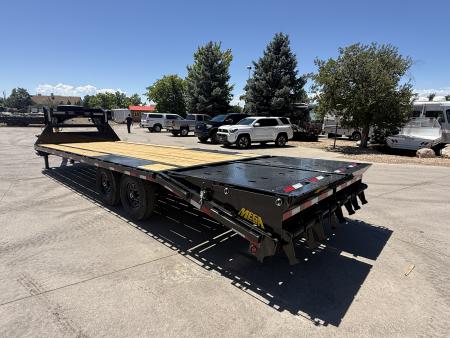 New 2027 Big Tex 14GN-25D5A-MRBK Flatbed Trailer