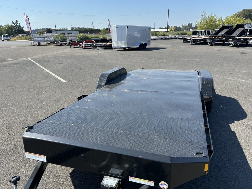 New 2026 Sure-Trac 7x20 (16+4) Steel Deck Car Hauler 10K GVWR