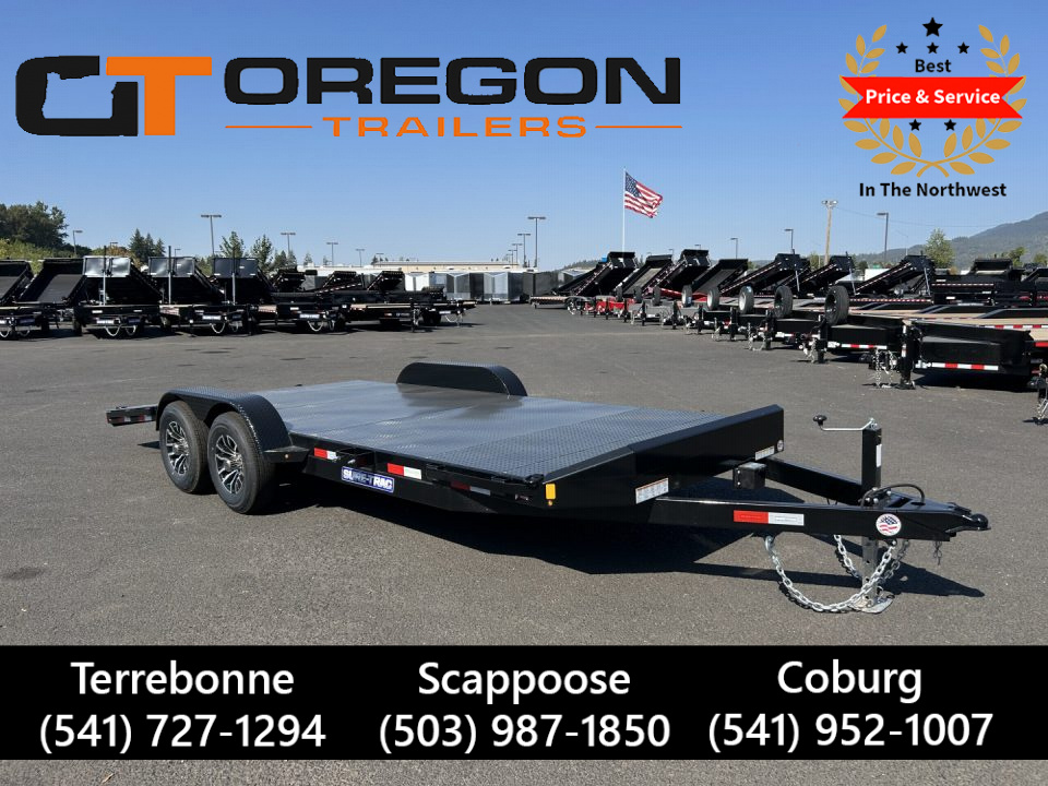 New 2026 Sure-Trac 7x20 (16+4) Steel Deck Car Hauler 10K GVWR