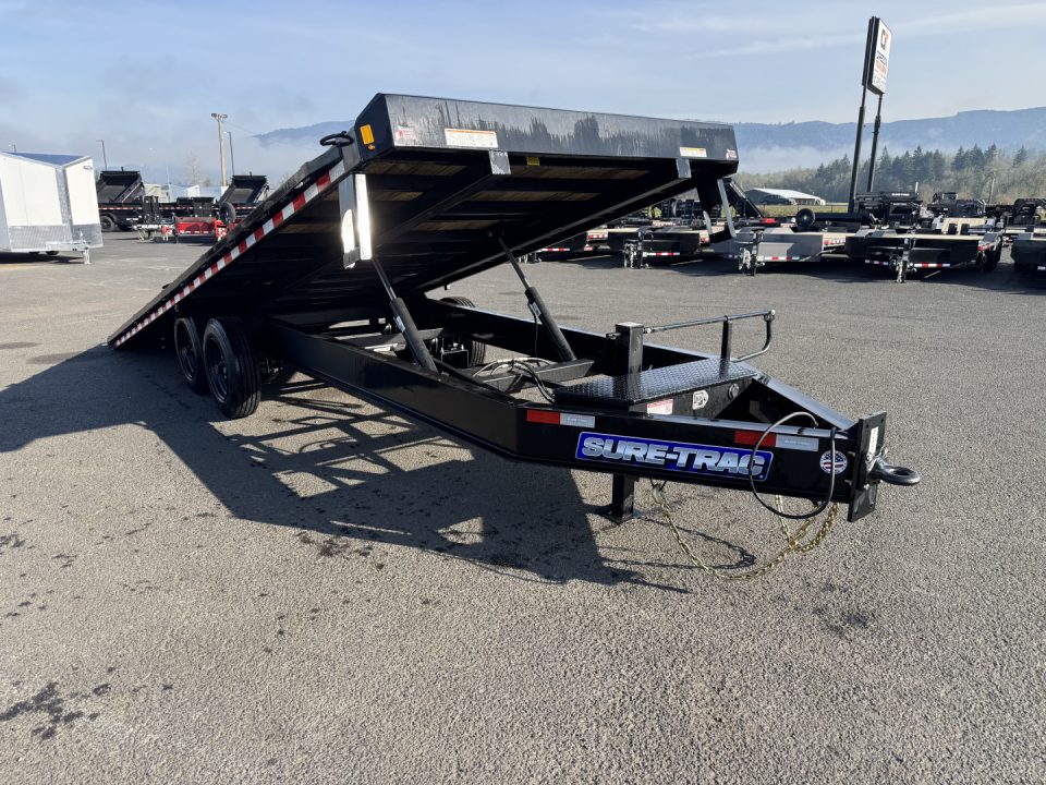 New 2026 Sure-Trac 8.5x22 Steel HD Deckover Power Tilt 15.4K GVWR