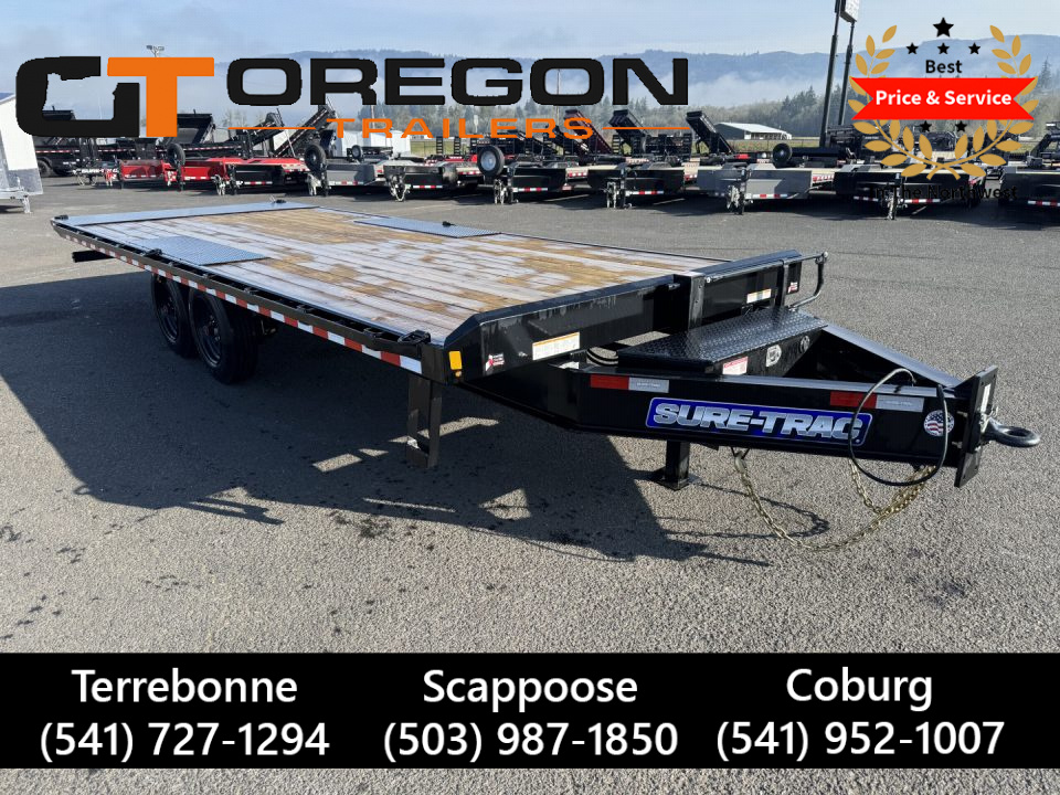 New 2026 Sure-Trac 8.5x22 Steel HD Deckover Power Tilt 15.4K GVWR