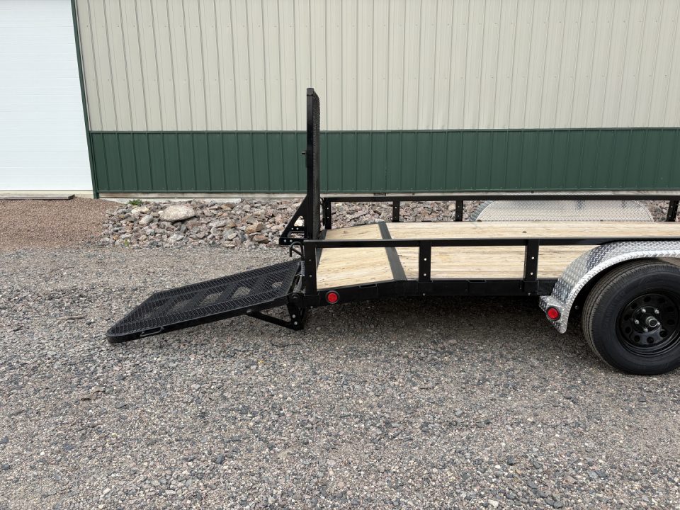 New 2027 20'x83" PJ Tandem Axle Utility Trailer - HD Gate