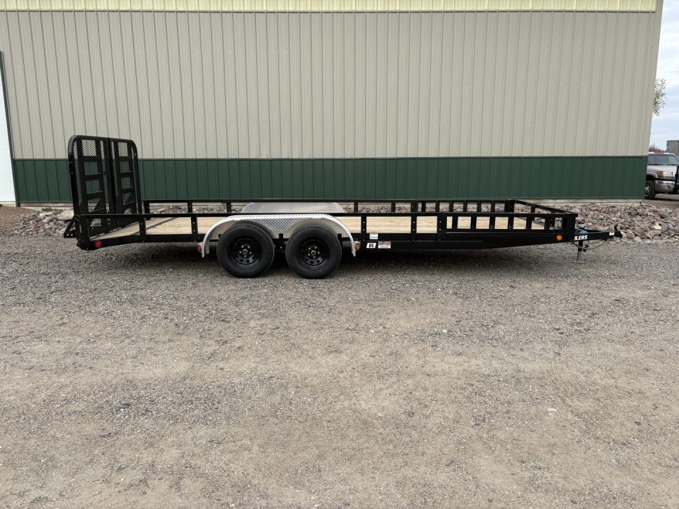 New 2027 20'x83" PJ Tandem Axle Utility Trailer - HD Gate