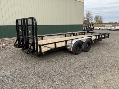 New 2027 20'x83" PJ Tandem Axle Utility Trailer - HD Gate