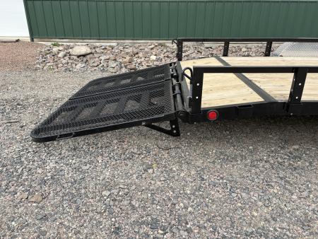 New 2027 20'x83" PJ Tandem Axle Utility Trailer - HD Gate